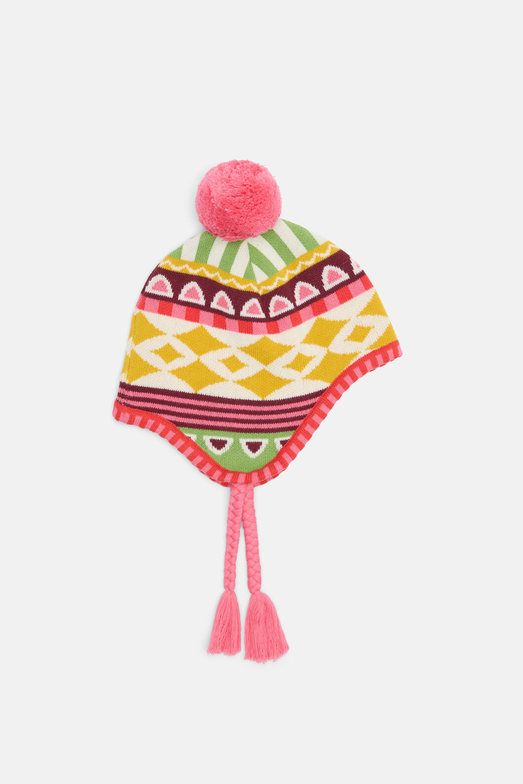 Gorman - Abstract Kids Ear Flap Beanie - multi