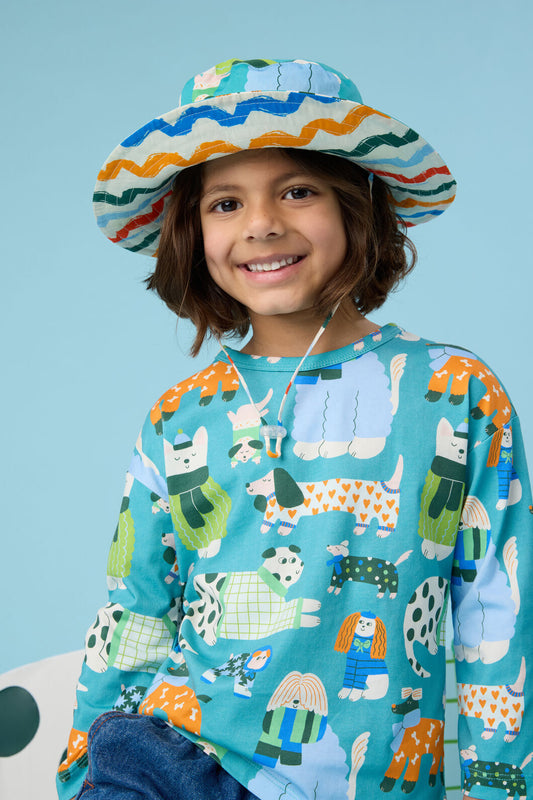 Gorman - Sweater Dog Kids Hat - teal