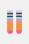 Gorman - Pink Stripe Rib Kids Sock - multi
