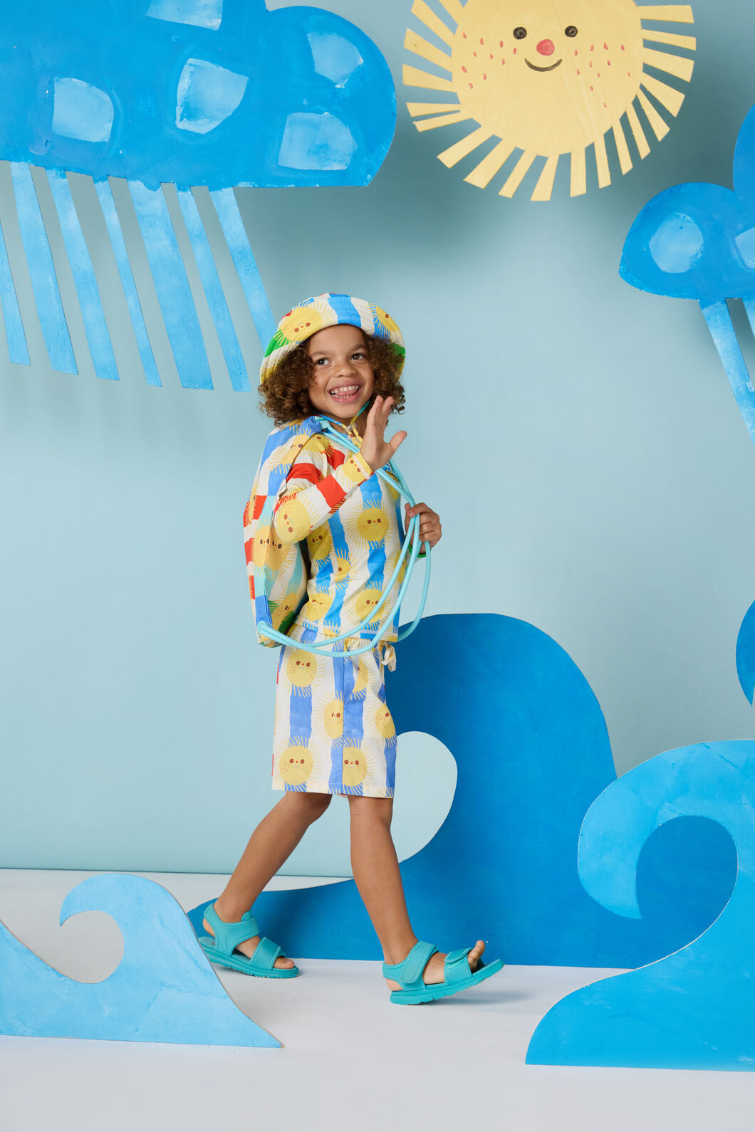 Gorman - Sunny Patchwork Kids Swim Hat - multi