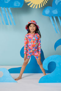 Gorman - Bugs In Bloom Kids Swim Hat - pink