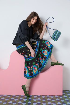 Gorman - Luna Cirque Dbl Crossbody Bag - print