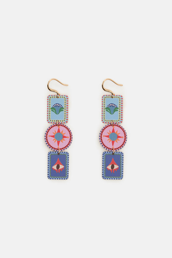 Gorman - Luna Cirque Multi Drop Earring - multi