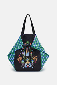 Gorman - Luna Cirque Soft Fold Tote - print