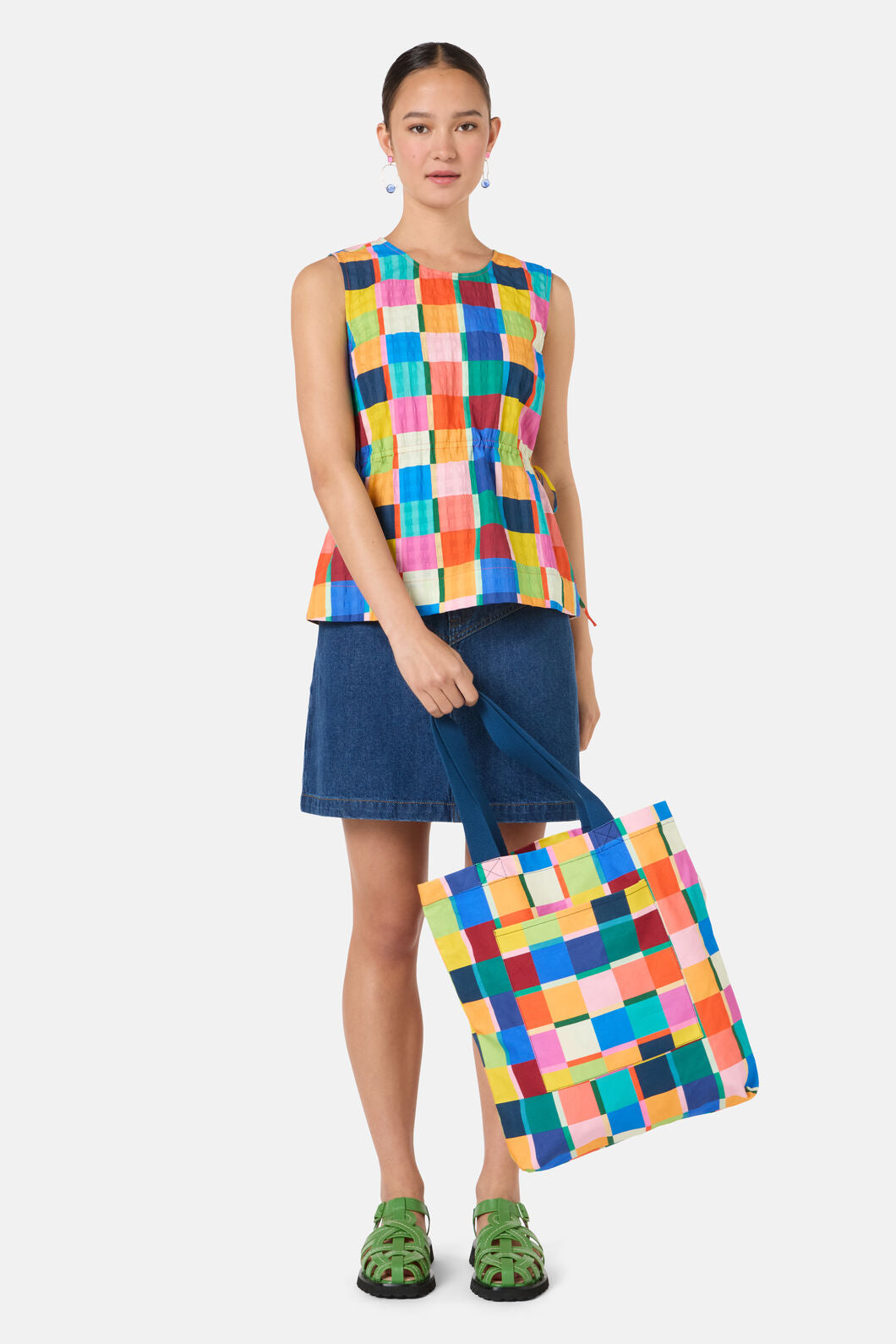 Gorman - Rhapsody Check Tote Rhapsody C - print