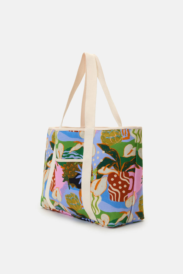 Gorman - Natural Form Beach Tote - print