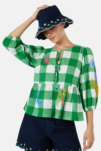 Gorman - Greta Scallop Edge Bucket Hat - print