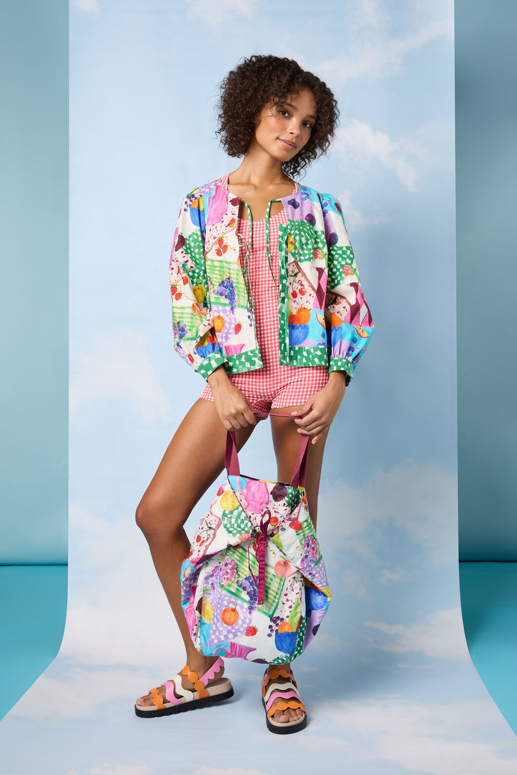 Gorman - Fruit Party Soft Fold Tote - print