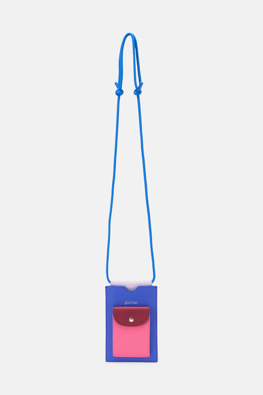 Gorman - Blue Colour Block Phone Bag - blue