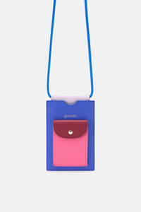 Gorman - Blue Colour Block Phone Bag - blue