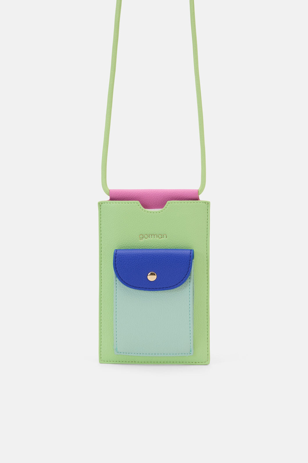 Gorman - Green Colour Block Phone Bag - green