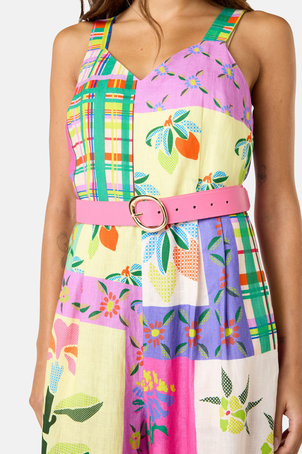 Gorman - Wavy Waist Belt Pink - black