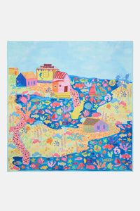 Gorman - Fish Ahoy Square Scarf - print