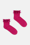 Gorman - Ikat Stripe Ruffle Sock - multi