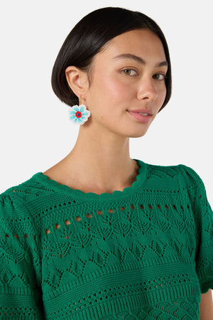 Gorman - Little Flower Beaded Earrings - multi