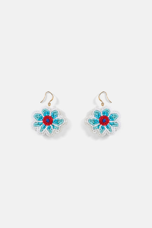 Gorman - Little Flower Beaded Earrings - multi