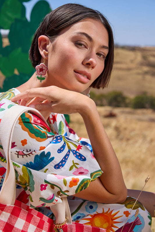 Gorman - Little Daisy Beaded Earrings - multi