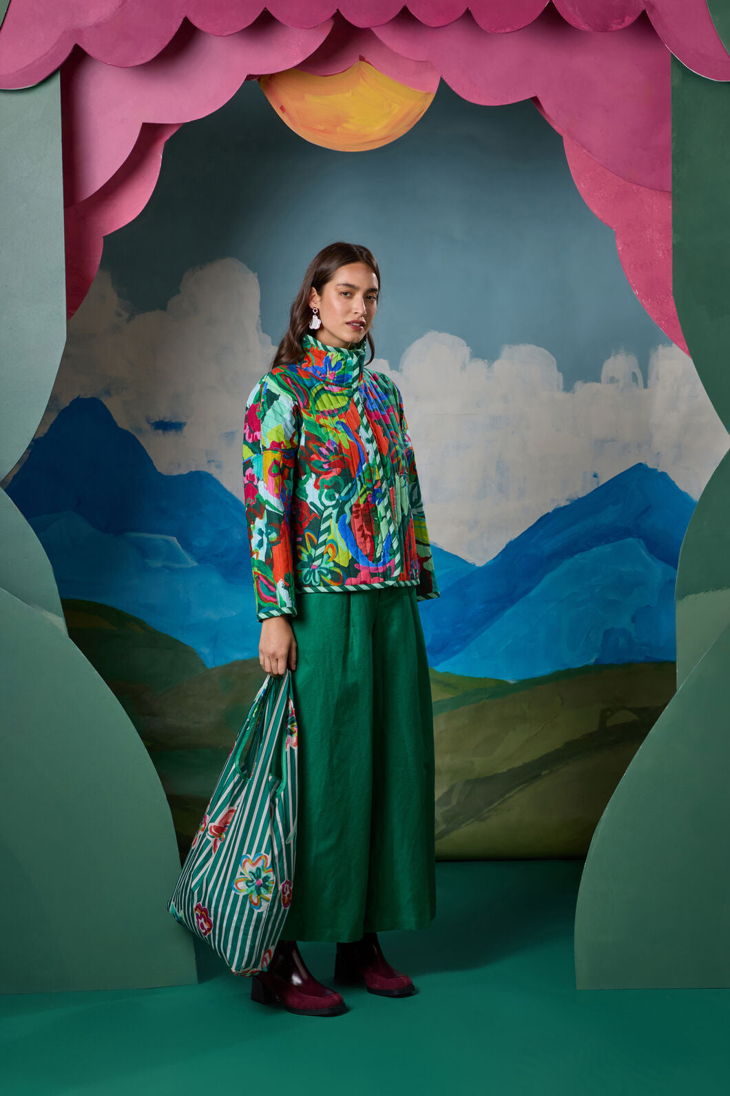 Gorman - Abstract Flower Packable Tote - print
