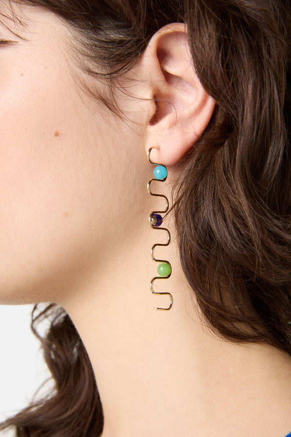 Gorman - Squiggle Earrings - multi
