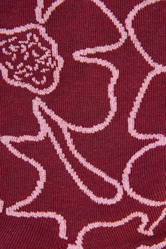 Gorman - Seedlings Sock Maroon - multi
