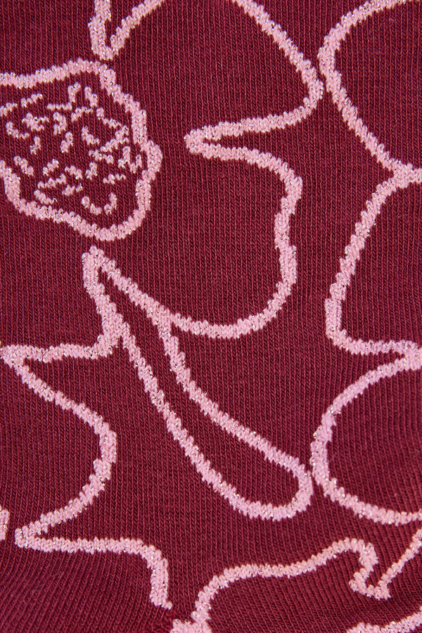 Gorman - Seedlings Sock Maroon - multi