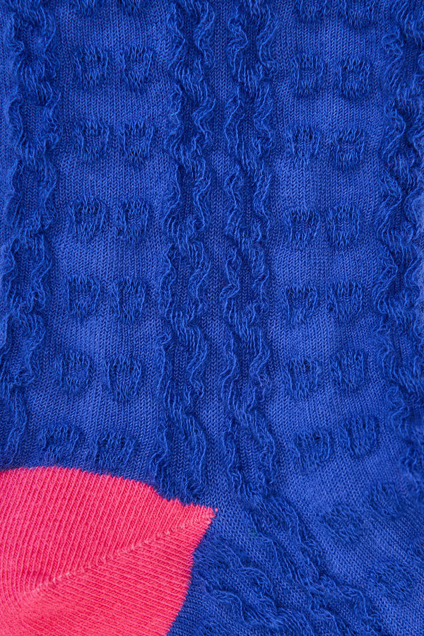 Gorman - Wiggle Pointelle Sock Blue - blue