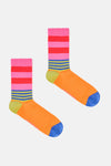 Gorman - Harvey Rib Boot Sock Pink - multi