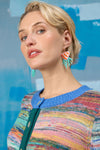 Gorman - Agate Beaded Earrings - multi