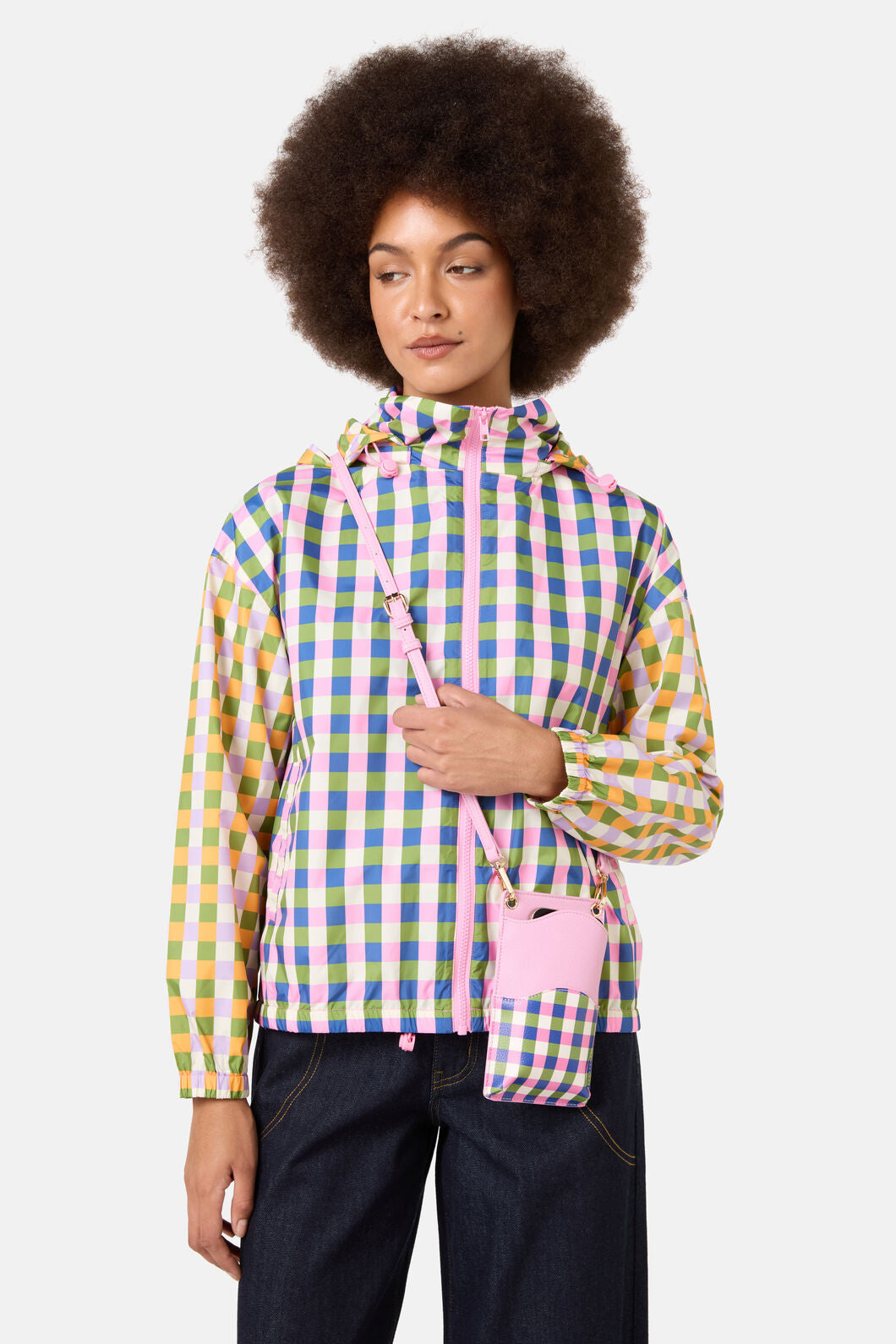 Gorman - Gingham Wavy Phone Bag - multi