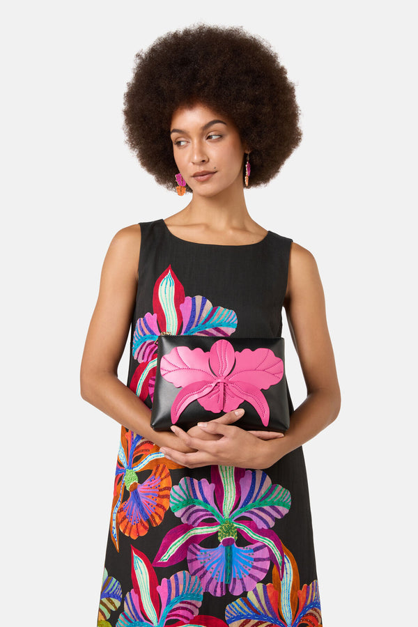 Gorman - Orchid Leather Clutch - multi