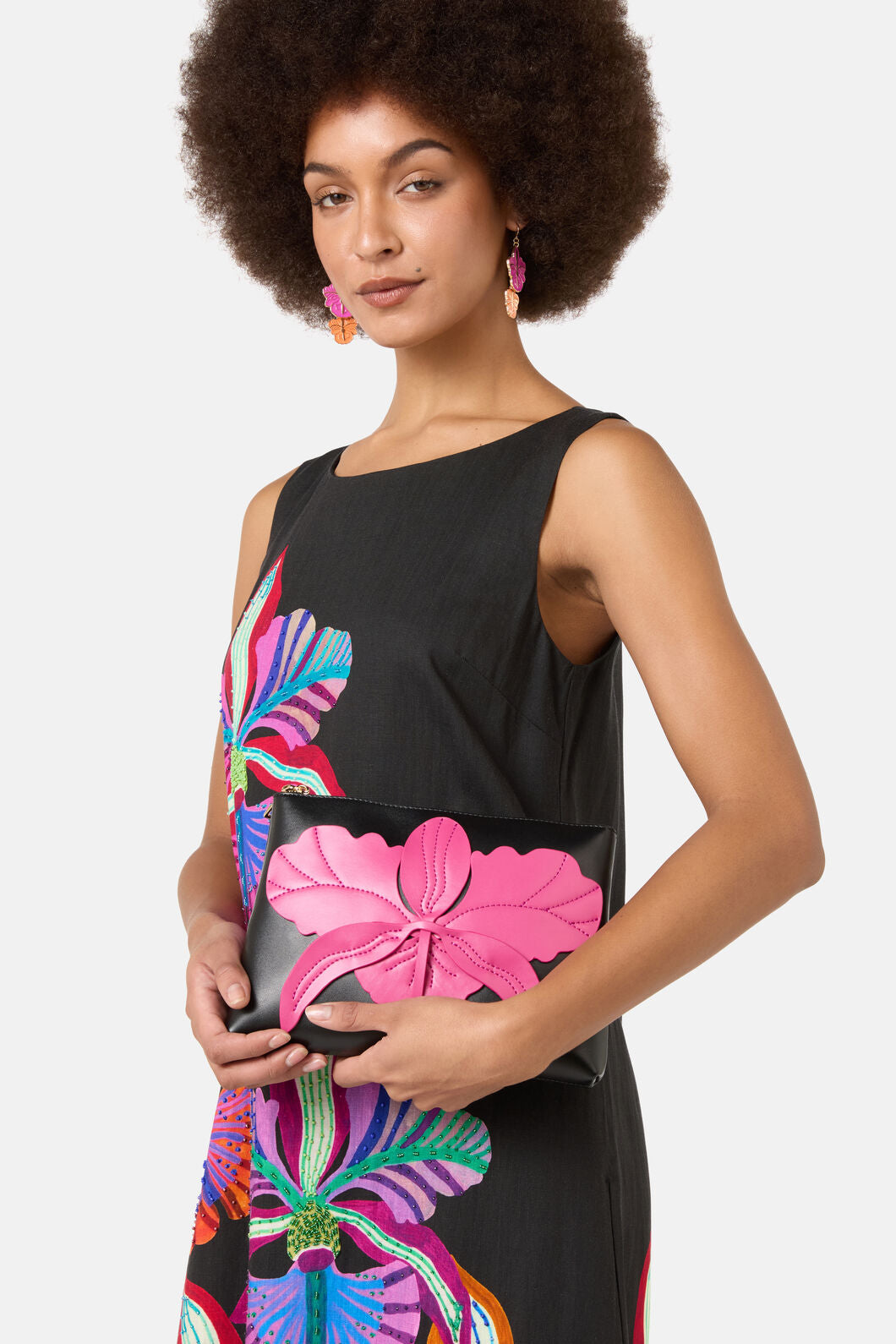 Gorman - Orchid Leather Clutch - multi