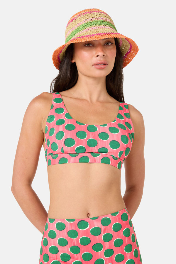 Gorman - Woven Striped Bucket Hat - stripe