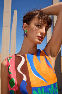 Gorman - Paper Collage Earrings - multi