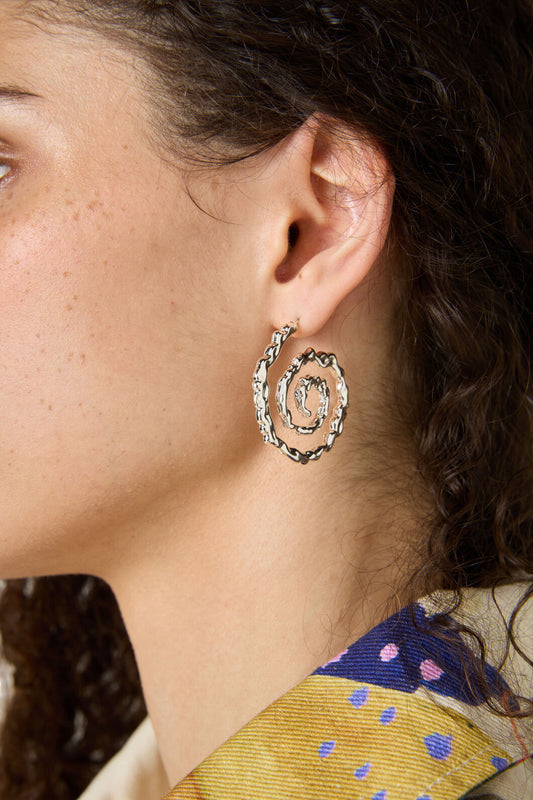 Gorman - Spirograph Earrings - silver