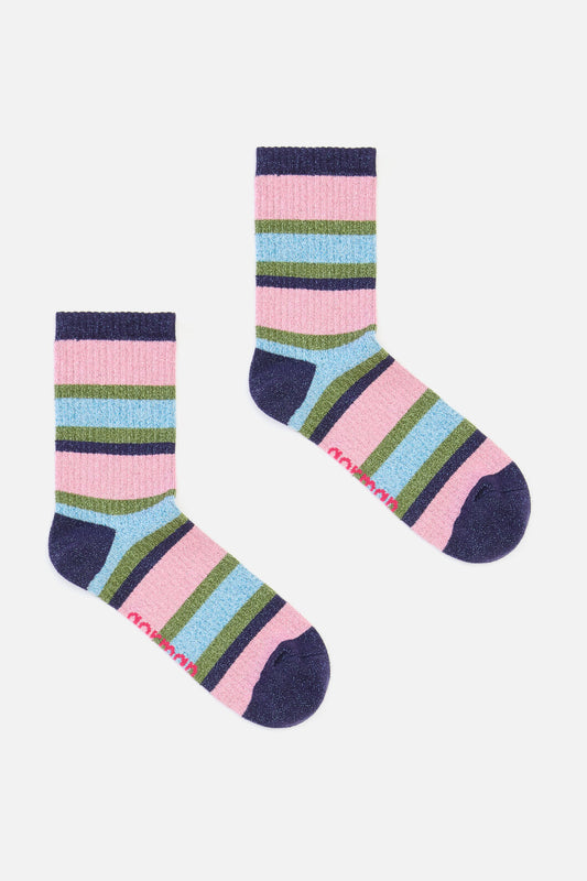 Gorman - Stripe Lurex Socks - multi