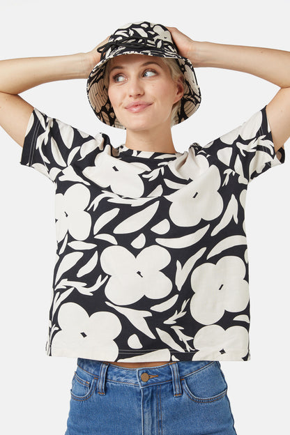 Gorman - Floral Snake Bucket Hat - black
