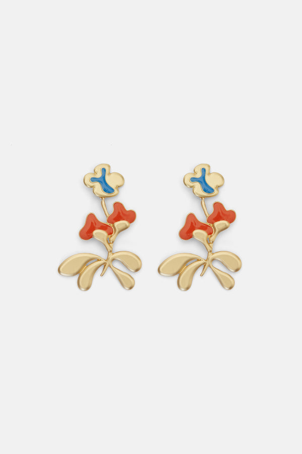 Gorman - Foxglove Gold Earrings - multi