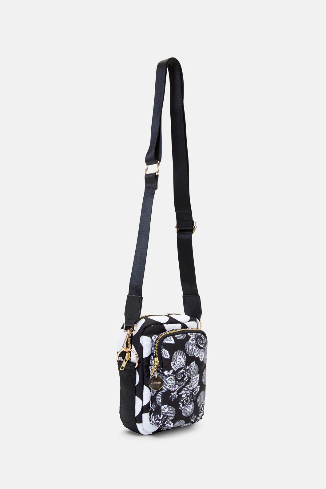 Gorman - Spotless Flower Crossbody Bag - black-white