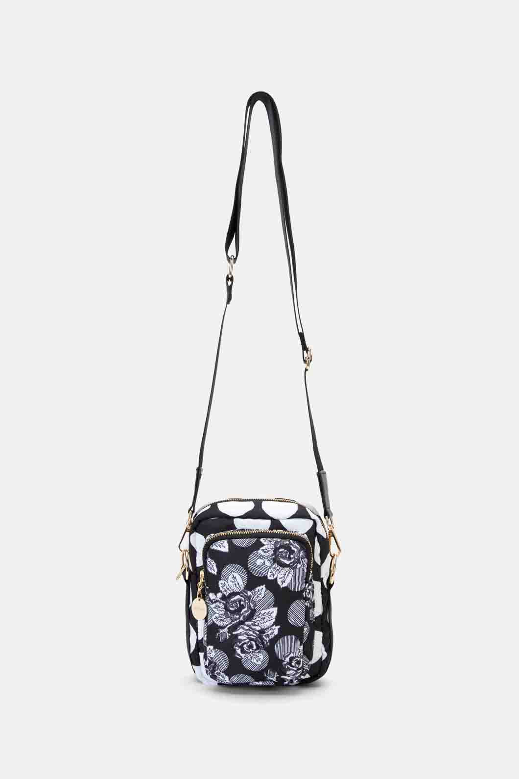 Gorman - Spotless Flower Crossbody Bag - black-white