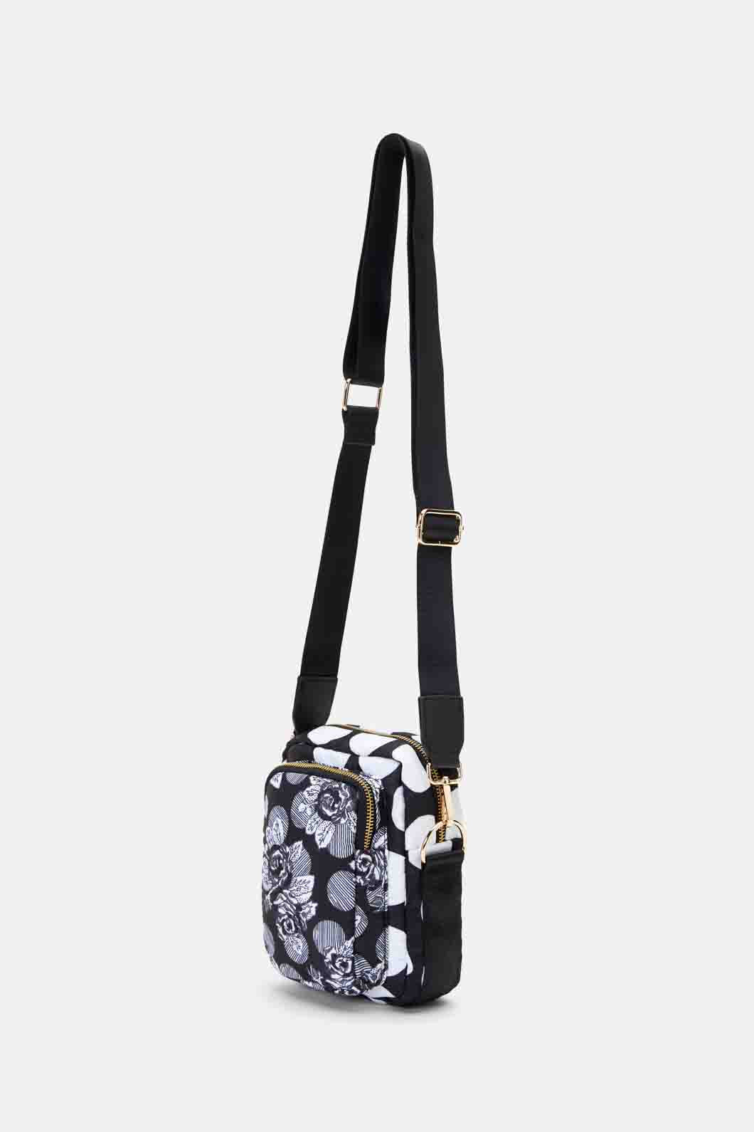 Gorman - Spotless Flower Crossbody Bag - black-white