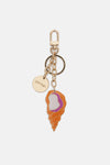 Gorman - Orange Shell Key Ring - gold