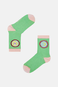 Gorman - Green Plate Mesh Sock - multi
