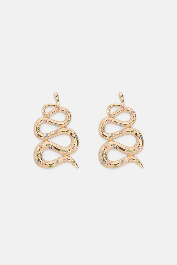 Gorman - Snake Stamp Earring - gold