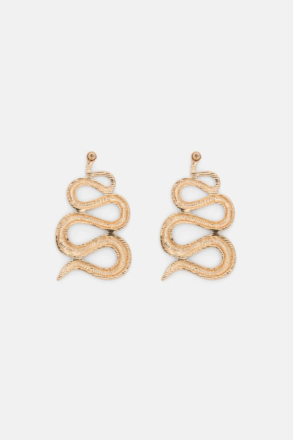 Gorman - Snake Stamp Earring - gold