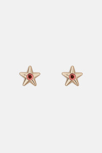 Gorman - Pink Star Earring - gold