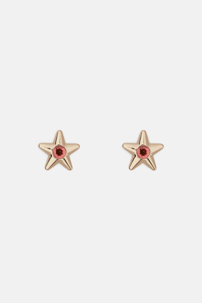 Gorman - Pink Star Earring - gold