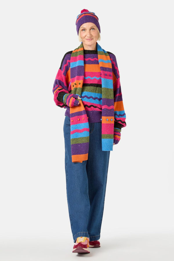 Gorman - Heirloom Stripe Scarf - multi