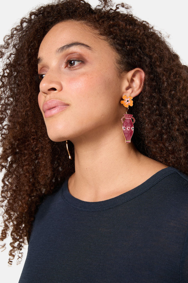 Gorman - Amphora Vase Earrings - gold