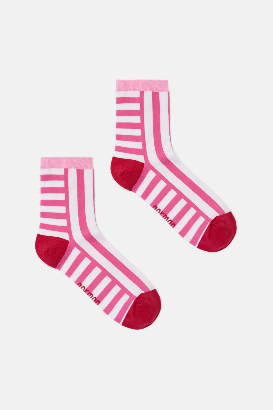 Gorman - Pink Stripe Sock - multi