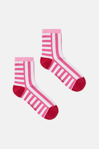 Gorman - Pink Stripe Sock - multi